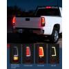 Nilight Headlight and Taillight Assembly Combo Compatible with 2003 2004 2005 2006 Chevy Silverado 1500 1500HD 2500 2500HD 3500 2007 Chevy Silverado 1500 2500 3500 Classic OE Style(LED Smoke-C Shape)
