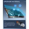 Nilight Headlights Assembly for Honda CRV(CR-V) 2007 2008 2009 2010 2011 Headlamp Chrome Housing Amber Reflector(Black)