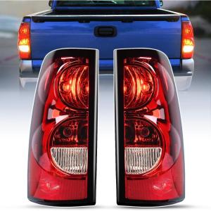 Nilight Headlight and Taillight Assembly Combo Compatible with 2003 2004 2005 2006 Chevy Silverado 1500 1500HD 2500 2500HD 3500 2007 Chevy Silverado 1500 2500 3500 Classic OE Style(Pair of Driver and Passenger Side)