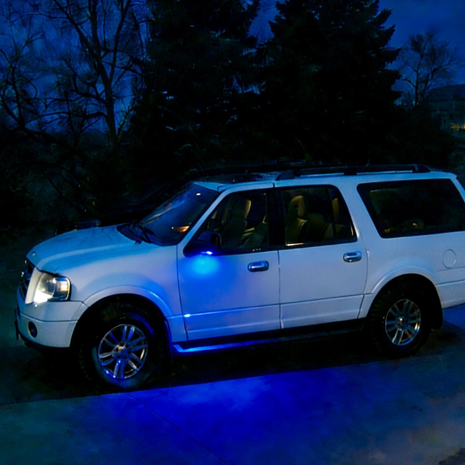 image:imageNilight 2PCS LED Side Mirror Puddle Lights Compatible with 20072020 Toyota Tundra 20082020 Toyota Sequoia 6000K WhiteBlueFord EdgeExpeditionExplorer