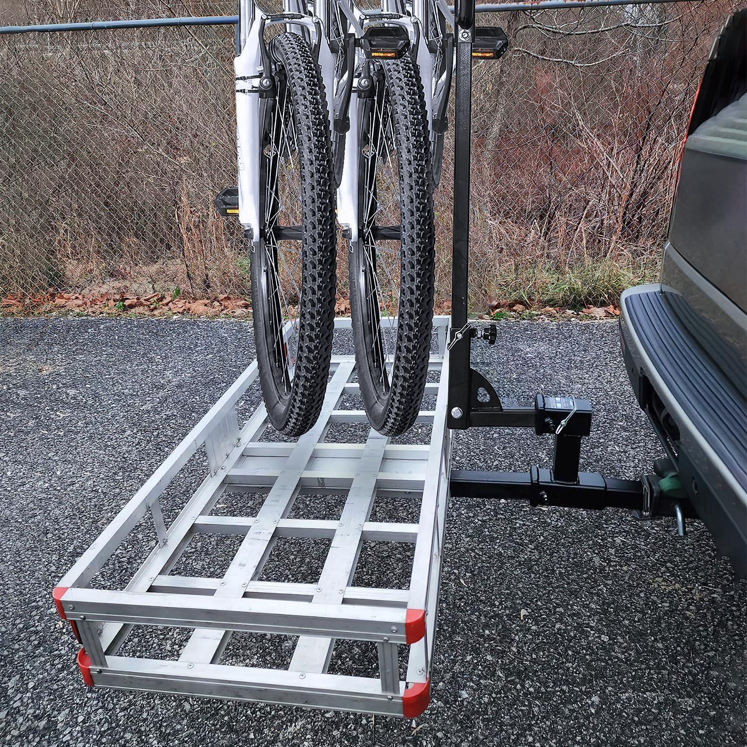 image:imageNilight Trailer Hitch Receiver Extender Adapter Reducer 114 to 2Inch Hitch Adapter 612 inch Extension Sleeve Convertor 350Lbs with 12Inch Diameter Pin and Clip with 58Inch Adapter2 Dual Hitch Extender wStabilizer