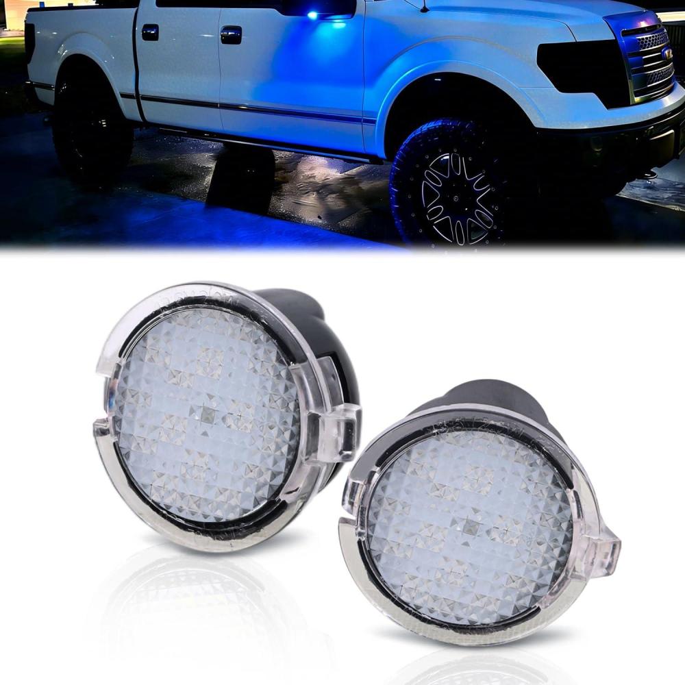 image:imageNilight 2PCS LED Side Mirror Puddle Lights Compatible with 20072020 Toyota Tundra 20082020 Toyota Sequoia 6000K WhiteBlueFord EdgeExpeditionExplorer