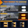 Nilight 2PCS LED Side Mirror Puddle Lights Compatible with 2007-2020 Toyota Tundra 2008-2020 Toyota Sequoia, 6000K White(Ford 2018-2016)