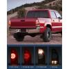 Nilight Taillight Assembly Compatible with Toyota Tacoma 2005 2006 2007 2008 2009 2010 2011 2012 2013 2014 2015 Rear Tail Light Lamp Replacement Black Housing LED Lens Driver Side(Red-Pair)