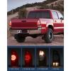 Nilight Taillight Assembly Compatible with Toyota Tacoma 2005 2006 2007 2008 2009 2010 2011 2012 2013 2014 2015 Rear Tail Light Lamp Replacement Black Housing LED Lens Driver Side(Red-Passenger Side)