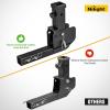 Nilight Trailer Hitch Receiver Extender Adapter Reducer 1-1/4 to 2Inch Hitch Adapter 6-1/2 inch Extension Sleeve Convertor 350Lbs with 1/2-Inch Diameter Pin and Clip with 5/8-Inch Adapter(2″ Trailer Hitch Folding Extender)