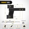 Nilight Trailer Hitch Receiver Extender Adapter Reducer 1-1/4 to 2Inch Hitch Adapter 6-1/2 inch Extension Sleeve Convertor 350Lbs with 1/2-Inch Diameter Pin and Clip with 5/8-Inch Adapter(2″ Dual Hitch w/2″ 6″ Rise/Drop)