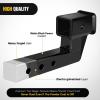 Nilight Trailer Hitch Receiver Extender Adapter Reducer 1-1/4 to 2Inch Hitch Adapter 6-1/2 inch Extension Sleeve Convertor 350Lbs with 1/2-Inch Diameter Pin and Clip with 5/8-Inch Adapter(2″ Hitch w/4″ Rise/Drop)