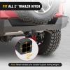 Nilight Trailer Hitch Receiver Extender Adapter Reducer 1-1/4 to 2Inch Hitch Adapter 6-1/2 inch Extension Sleeve Convertor 350Lbs with 1/2-Inch Diameter Pin and Clip with 5/8-Inch Adapter(2″ to 1-1/4″)