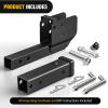 Nilight Trailer Hitch Receiver Extender Adapter Reducer 1-1/4 to 2Inch Hitch Adapter 6-1/2 inch Extension Sleeve Convertor 350Lbs with 1/2-Inch Diameter Pin and Clip with 5/8-Inch Adapter(2″ Trailer Hitch Folding Extender)