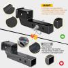 Nilight Trailer Hitch Receiver Extender Adapter Reducer 1-1/4 to 2Inch Hitch Adapter 6-1/2 inch Extension Sleeve Convertor 350Lbs with 1/2-Inch Diameter Pin and Clip with 5/8-Inch Adapter(2″ Hitch w/2″ Rise/Drop)