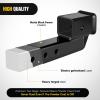 Nilight Trailer Hitch Receiver Extender Adapter Reducer 1-1/4 to 2Inch Hitch Adapter 6-1/2 inch Extension Sleeve Convertor 350Lbs with 1/2-Inch Diameter Pin and Clip with 5/8-Inch Adapter(2″ Hitch w/2″ Rise/Drop)
