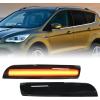 Nilight 2PCS LED Side Mirror Puddle Lights Compatible with 2007-2020 Toyota Tundra 2008-2020 Toyota Sequoia, 6000K White(Ford 2013-2018 Kuga/C-Max)