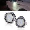 Nilight 2PCS LED Side Mirror Puddle Lights Compatible with 2007-2020 Toyota Tundra 2008-2020 Toyota Sequoia, 6000K White(White-Ford Edge/Expedition/Explorer)
