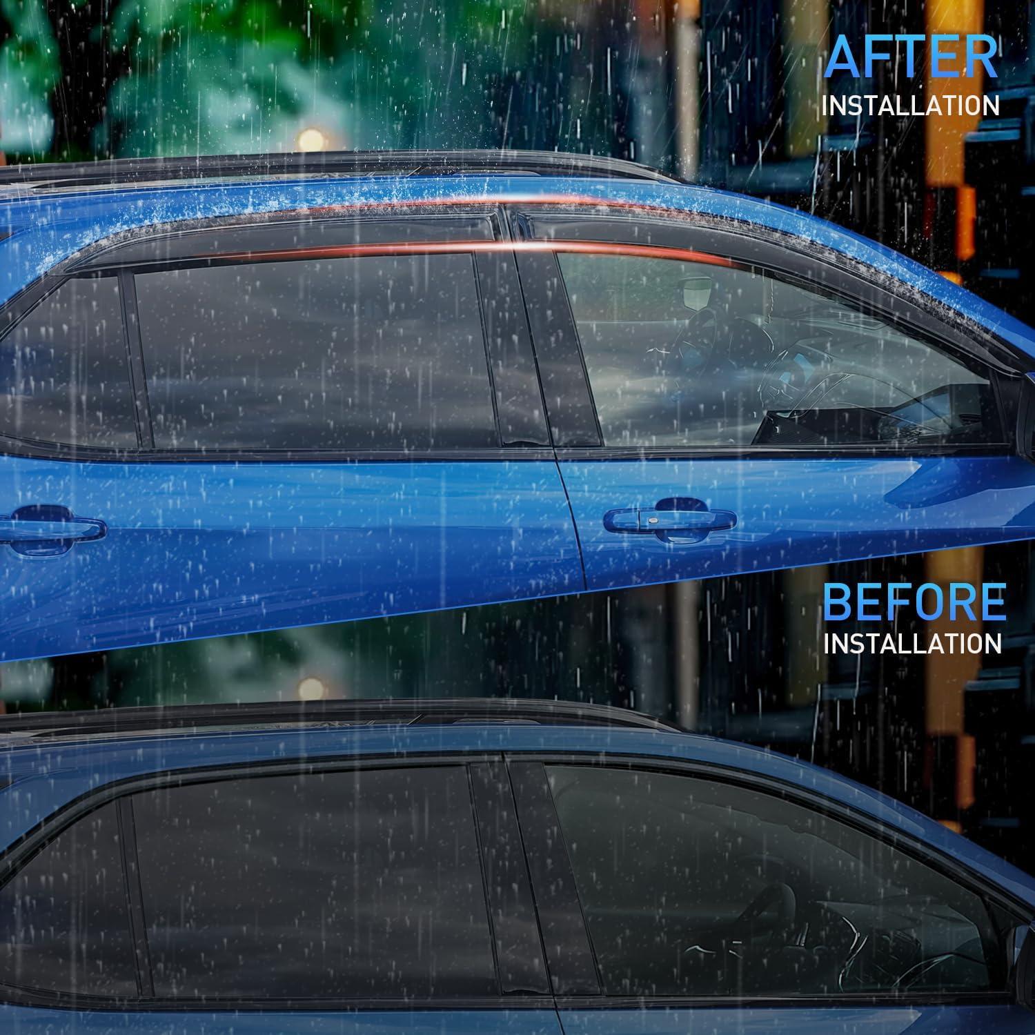 image:imageNilight Window Rain Guards for Toyota Corolla 2014 2015 2016 2017 2018 2019 OutChannel Window Visors Vent Wind Deflectors4PCSChevy Express Van 1500 19962014