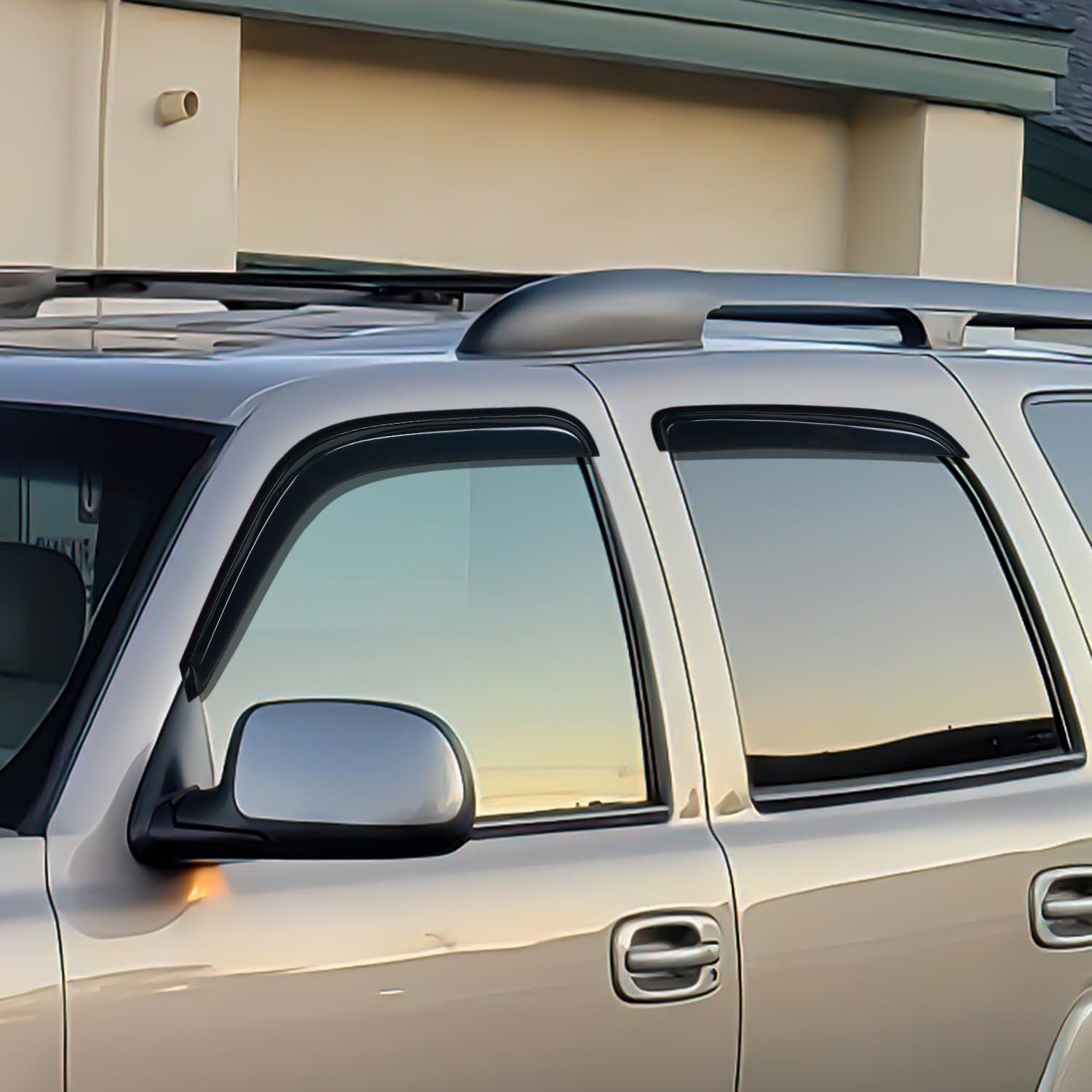 image:imageNilight Window Rain Guards for Toyota Corolla 2014 2015 2016 2017 2018 2019 OutChannel Window Visors Vent Wind Deflectors4PCSChevy TahoeGMC Yukon 20002006