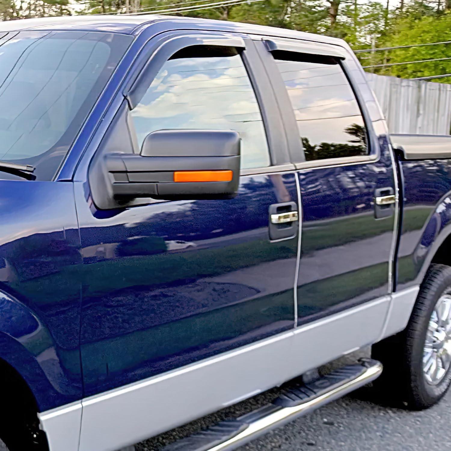 image:imageNilight Window Rain Guards for Toyota Corolla 2014 2015 2016 2017 2018 2019 OutChannel Window Visors Vent Wind Deflectors4PCSFord F150 Crew Cab 20152024