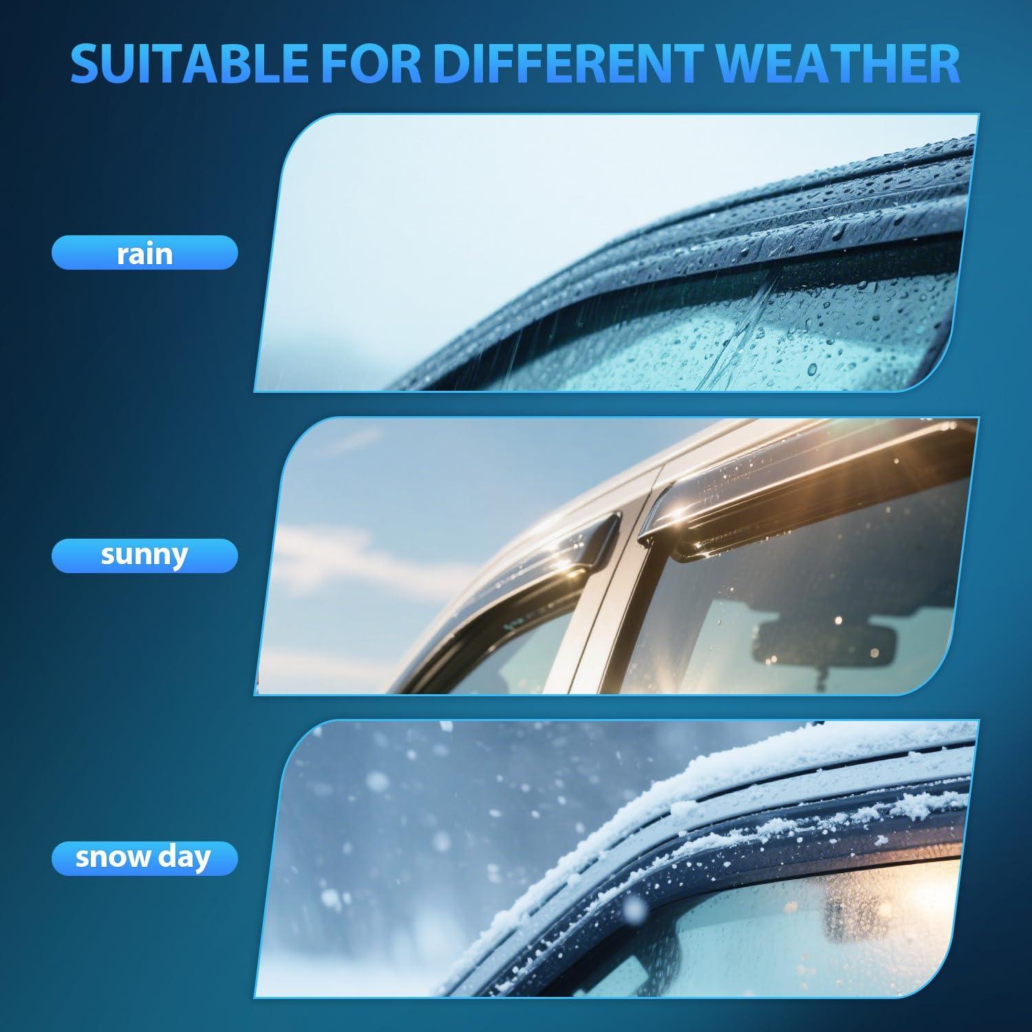 image:imageNilight Window Rain Guards for Toyota Corolla 2014 2015 2016 2017 2018 2019 OutChannel Window Visors Vent Wind Deflectors4PCSHonda Accord 20082017
