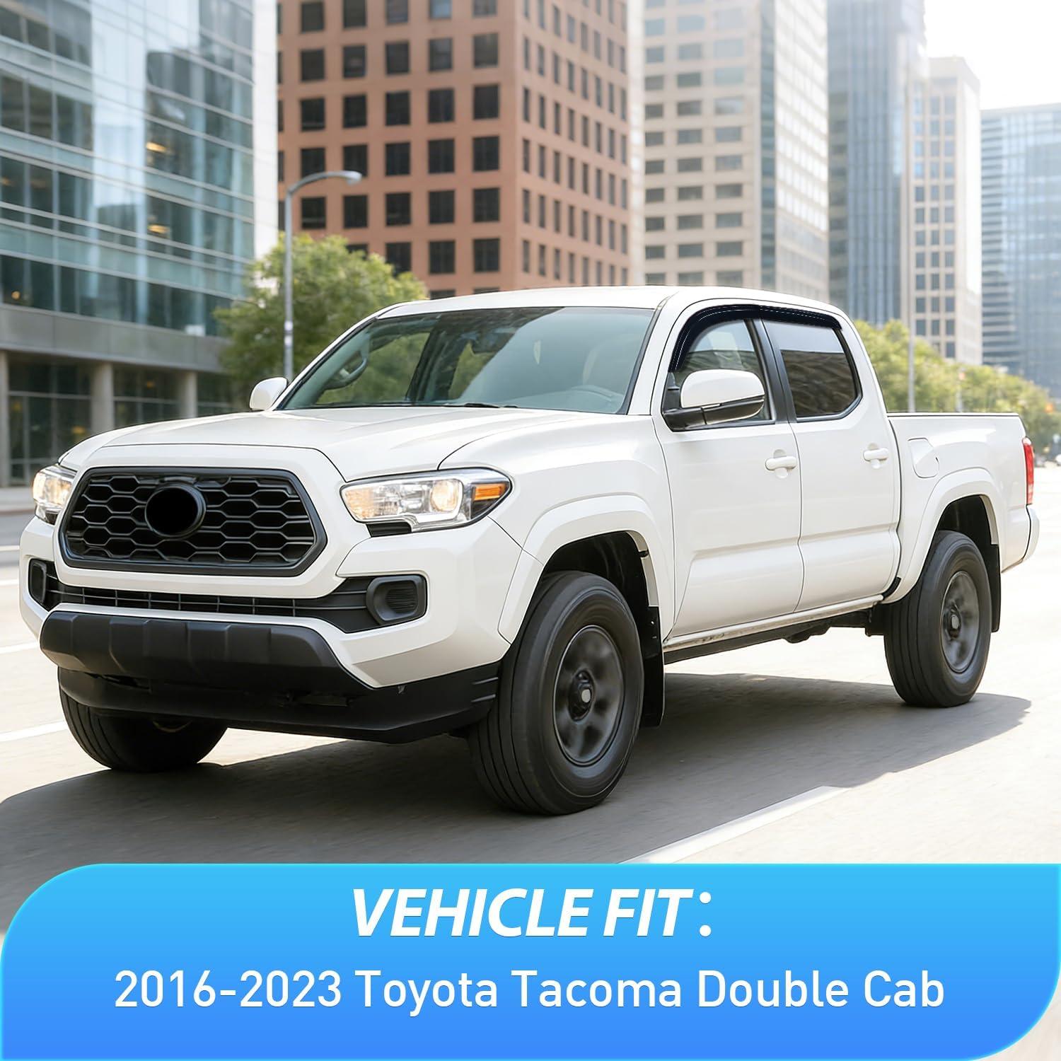 image:imageNilight Window Rain Guards for Toyota Corolla 2014 2015 2016 2017 2018 2019 OutChannel Window Visors Vent Wind Deflectors4PCSToyota Tacoma Double 20162023
