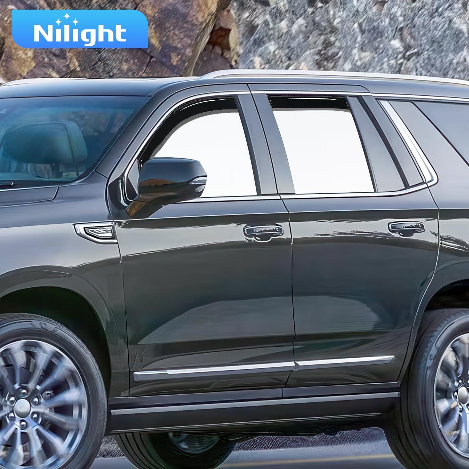 image:imageNilight in Channel Rain Guards Smoke Tint Reduce Wind NoiseGMC Yukon 20212024