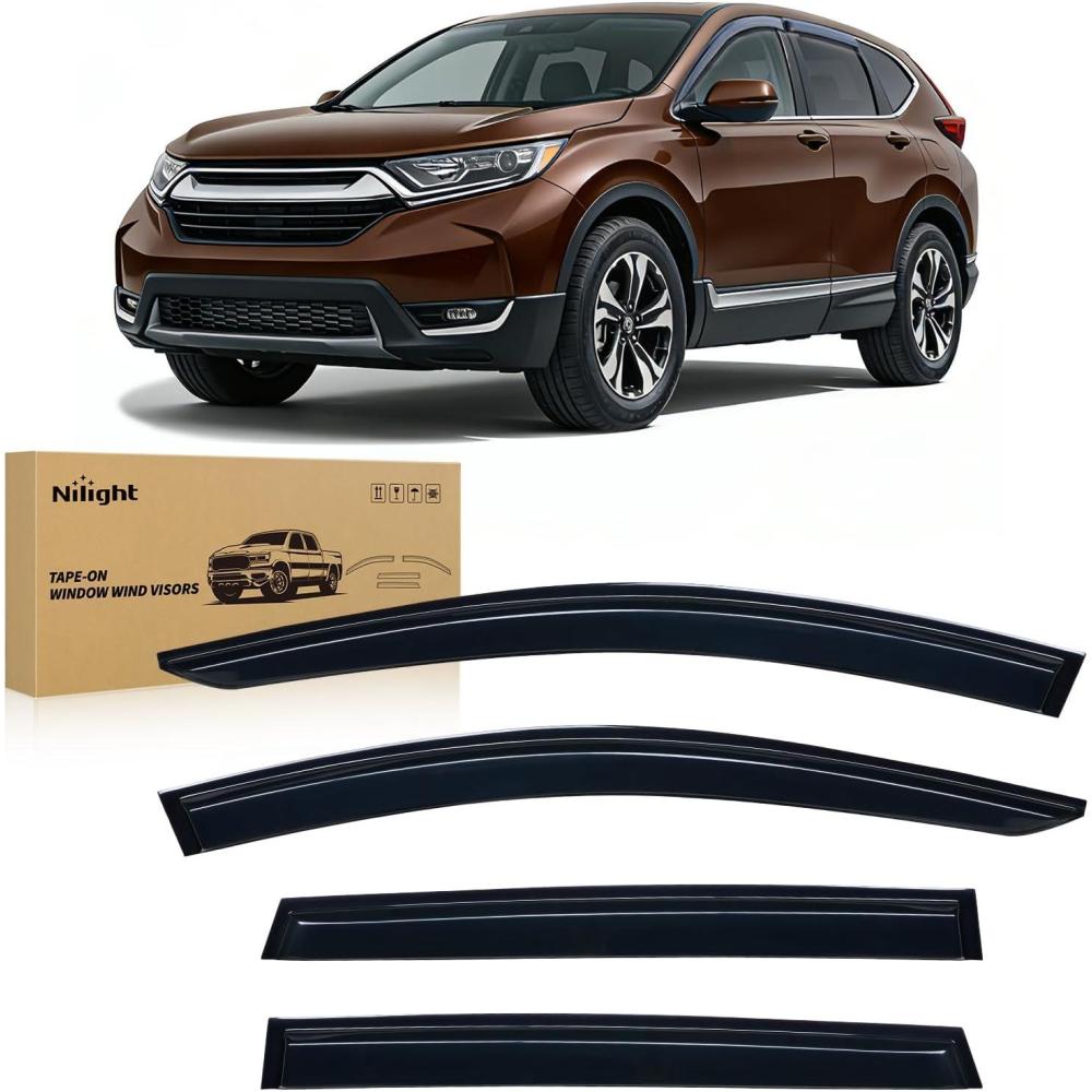 image:imageNilight Window Rain Guards for Toyota Corolla 2014 2015 2016 2017 2018 2019 OutChannel Window Visors Vent Wind Deflectors4PCSHonda CRV 20172022
