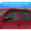 Nilight Window Rain Guards for Toyota Corolla 2014 2015 2016 2017 2018 2019, Out-Channel Window Visors Vent Wind Deflectors-4PCS(Toyota Tacoma Double 2005-2015)