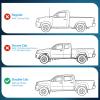 Nilight Window Rain Guards for Toyota Corolla 2014 2015 2016 2017 2018 2019, Out-Channel Window Visors Vent Wind Deflectors-4PCS(Toyota Tacoma Double 2016-2023)