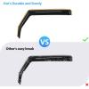 Nilight in Channel Rain Guards Smoke Tint, Reduce Wind Noise(Civic Hatchback 2016-2021)