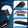 Nilight in Channel Rain Guards Smoke Tint, Reduce Wind Noise(Civic Hatchback 2016-2021)