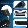 Nilight in Channel Rain Guards Smoke Tint, Reduce Wind Noise(GMC Acadia 2017-2023)