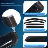 Nilight in Channel Rain Guards Smoke Tint, Reduce Wind Noise(Mazda CX-5 2017-2025)