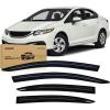 Nilight Window Rain Guards for Toyota Corolla 2014 2015 2016 2017 2018 2019, Out-Channel Window Visors Vent Wind Deflectors-4PCS(Honda Civic 2012-2015)