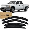 Nilight Window Rain Guards for Toyota Corolla 2014 2015 2016 2017 2018 2019, Out-Channel Window Visors Vent Wind Deflectors-4PCS(Silverado/Sierra 1500 Crew 2007-2013)