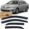 Nilight Window Rain Guards for Toyota Corolla 2014 2015 2016 2017 2018 2019, Out-Channel Window Visors Vent Wind Deflectors-4PCS(Toyota Corolla 2009-2013)