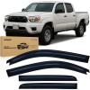 Nilight Window Rain Guards for Toyota Corolla 2014 2015 2016 2017 2018 2019, Out-Channel Window Visors Vent Wind Deflectors-4PCS(Toyota Tacoma Double 2005-2015)