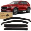 Nilight in Channel Rain Guards Smoke Tint, Reduce Wind Noise(Mazda CX-5 2017-2025)