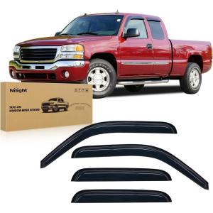 Nilight Window Rain Guards for Toyota Corolla 2014 2015 2016 2017 2018 2019, Out-Channel Window Visors Vent Wind Deflectors-4PCS(Chevy Silverado 1500 1999-2006)