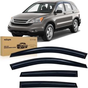 Nilight Window Rain Guards for Toyota Corolla 2014 2015 2016 2017 2018 2019, Out-Channel Window Visors Vent Wind Deflectors-4PCS(Honda CRV 2007-2011)