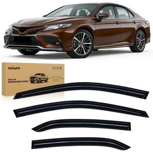 Nilight Window Rain Guards for Toyota Corolla 2014 2015 2016 2017 2018 2019, Out-Channel Window Visors Vent Wind Deflectors-4PCS(Toyota Camry 2018-2024)