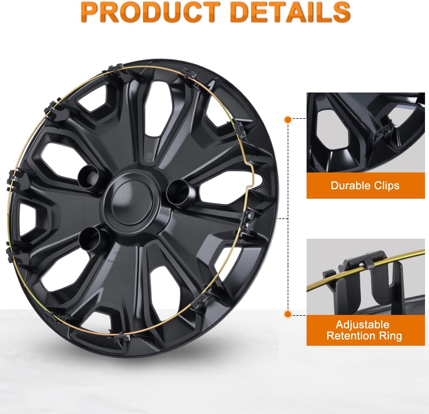 image:imageNilight Wheel Cover Hubcaps 19 Inch for Tesla Model Y Accessories 2021 2022 2023 2024 Tesla Model Y 19 Inch Hub caps Set of 4 Rim Protector Wheel Covers Replacement MultiSpoke Lines Style Matt BlackFor Ford Transit 20152025