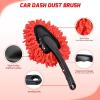 Nilight 15PCS Car Detailing Kit Auto Cleaning Tools Wash Set with Storage Carry Bag Beginners Easy to Use for Interior Exterior Car Care Clean Windshield Dashboard Seat Air Vents Wheels Tires, Blue(15PCS Set  Red)