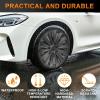 Nilight Wheel Cover Hubcaps 19 Inch for Tesla Model Y Accessories 2021 2022 2023 2024 Tesla Model Y 19 Inch Hub caps Set of 4 Rim Protector Wheel Covers Replacement Multi-Spoke Lines Style Matt Black(For Tesla Model Y 21-24 Multi-Spoke Lines Style)