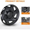 Nilight Wheel Cover Hubcaps 19 Inch for Tesla Model Y Accessories 2021 2022 2023 2024 Tesla Model Y 19 Inch Hub caps Set of 4 Rim Protector Wheel Covers Replacement Multi-Spoke Lines Style Matt Black(For Ford Truck CEG 1998-2007)