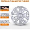 Nilight Wheel Cover Hubcaps 19 Inch for Tesla Model Y Accessories 2021 2022 2023 2024 Tesla Model Y 19 Inch Hub caps Set of 4 Rim Protector Wheel Covers Replacement Multi-Spoke Lines Style Matt Black(For Ford Transit 2015-2025)