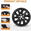 Nilight Wheel Cover Hubcaps 19 Inch for Tesla Model Y Accessories 2021 2022 2023 2024 Tesla Model Y 19 Inch Hub caps Set of 4 Rim Protector Wheel Covers Replacement Multi-Spoke Lines Style Matt Black(For Chevy Equinox 2018-2021)