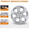 Nilight Wheel Cover Hubcaps 19 Inch for Tesla Model Y Accessories 2021 2022 2023 2024 Tesla Model Y 19 Inch Hub caps Set of 4 Rim Protector Wheel Covers Replacement Multi-Spoke Lines Style Matt Black(For Toyota RAV4 2019-2025)
