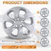 Nilight Wheel Cover Hubcaps 19 Inch for Tesla Model Y Accessories 2021 2022 2023 2024 Tesla Model Y 19 Inch Hub caps Set of 4 Rim Protector Wheel Covers Replacement Multi-Spoke Lines Style Matt Black(For Toyota RAV4 2019-2025)