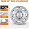 Nilight Wheel Cover Hubcaps 19 Inch for Tesla Model Y Accessories 2021 2022 2023 2024 Tesla Model Y 19 Inch Hub caps Set of 4 Rim Protector Wheel Covers Replacement Multi-Spoke Lines Style Matt Black(For Ford Truck CEG 1998-2007)