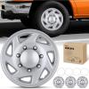 Nilight Wheel Cover Hubcaps 19 Inch for Tesla Model Y Accessories 2021 2022 2023 2024 Tesla Model Y 19 Inch Hub caps Set of 4 Rim Protector Wheel Covers Replacement Multi-Spoke Lines Style Matt Black(For Ford Truck CEG 1998-2007)