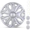 Nilight Wheel Cover Hubcaps 19 Inch for Tesla Model Y Accessories 2021 2022 2023 2024 Tesla Model Y 19 Inch Hub caps Set of 4 Rim Protector Wheel Covers Replacement Multi-Spoke Lines Style Matt Black(For Ford Transit 2015-2025)